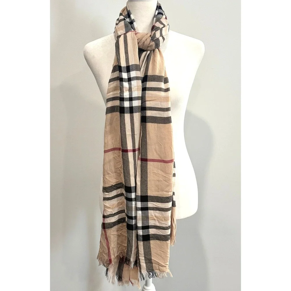 Plaid Nova Check Scarf OS Old Money Quiet Luxury Preppy Academia Heritage 21451
